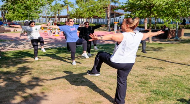 Konak’ta açık havada spor keyfi başladı