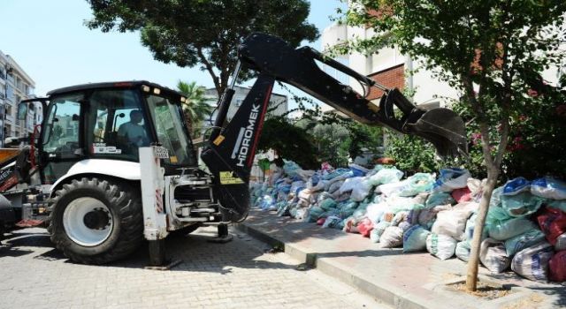 Karşıyaka’da sokaklara moloz atanlara ceza!