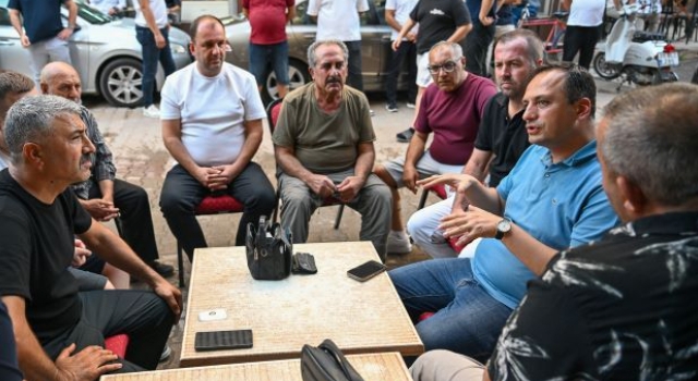 Başkan Eşki’den Çamdibi’nde esnaf turu